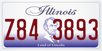 IL license plate Z843893