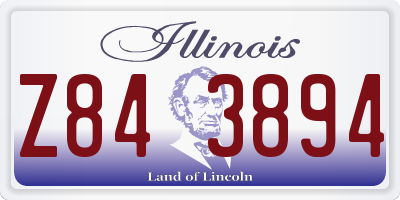 IL license plate Z843894