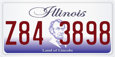 IL license plate Z843898