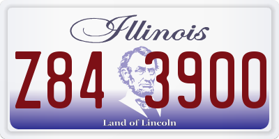 IL license plate Z843900