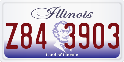 IL license plate Z843903