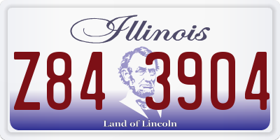 IL license plate Z843904