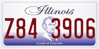 IL license plate Z843906