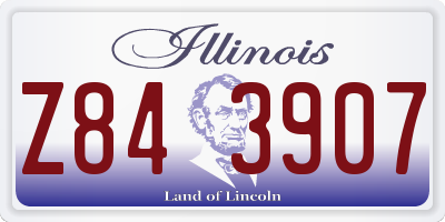 IL license plate Z843907