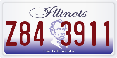 IL license plate Z843911