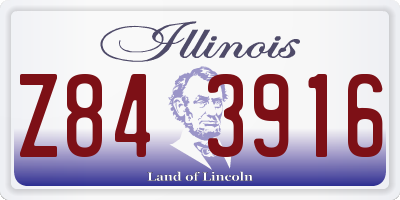 IL license plate Z843916