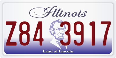IL license plate Z843917