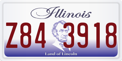 IL license plate Z843918