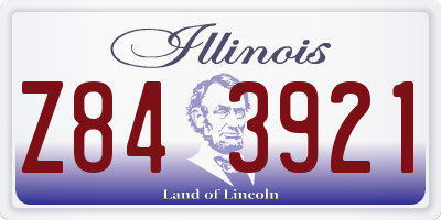 IL license plate Z843921