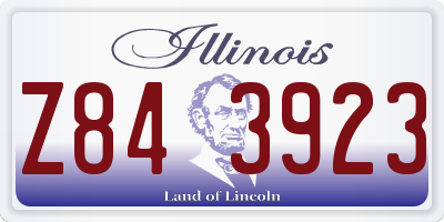 IL license plate Z843923