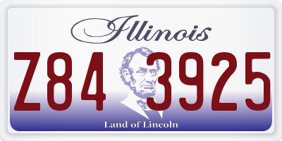 IL license plate Z843925