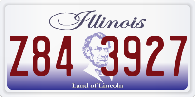 IL license plate Z843927