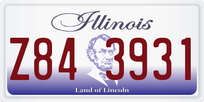 IL license plate Z843931