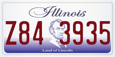 IL license plate Z843935