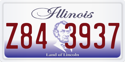 IL license plate Z843937