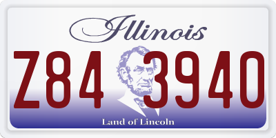 IL license plate Z843940