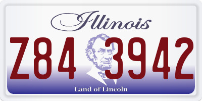 IL license plate Z843942