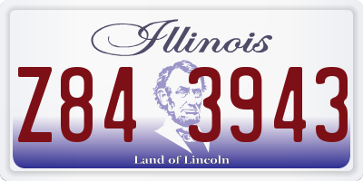 IL license plate Z843943