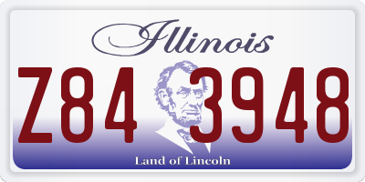 IL license plate Z843948