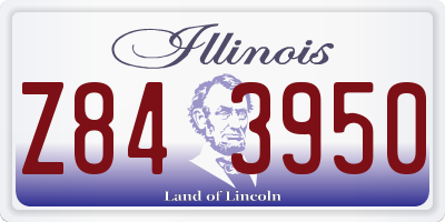 IL license plate Z843950
