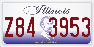 IL license plate Z843953