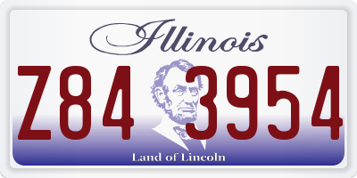 IL license plate Z843954