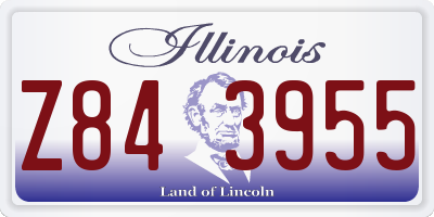 IL license plate Z843955