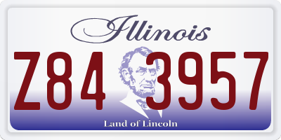 IL license plate Z843957