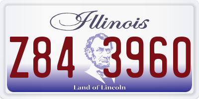 IL license plate Z843960