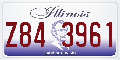 IL license plate Z843961
