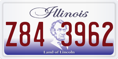 IL license plate Z843962