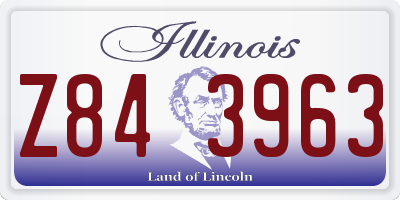 IL license plate Z843963