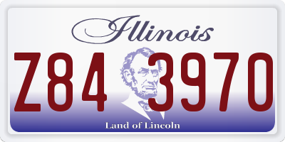 IL license plate Z843970