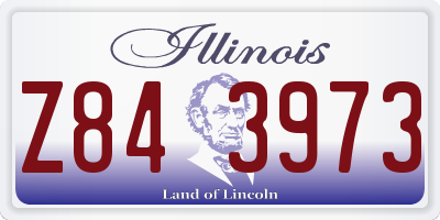 IL license plate Z843973