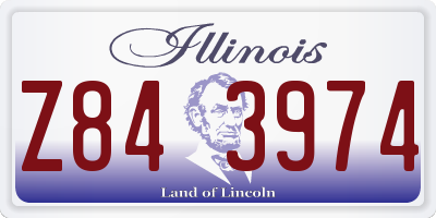 IL license plate Z843974