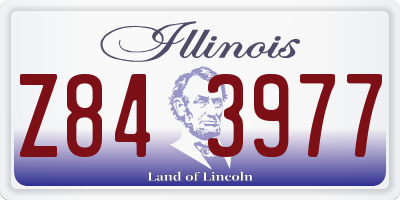 IL license plate Z843977
