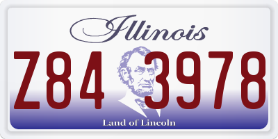 IL license plate Z843978