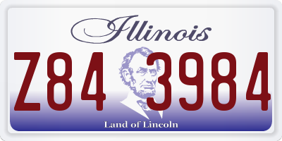 IL license plate Z843984