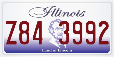 IL license plate Z843992