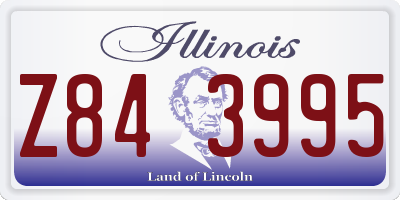 IL license plate Z843995