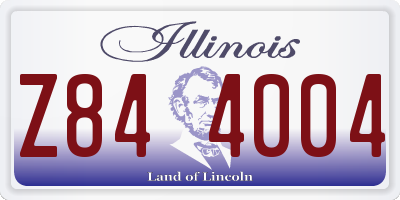 IL license plate Z844004
