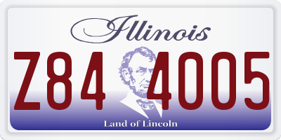 IL license plate Z844005