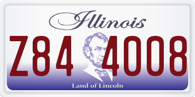 IL license plate Z844008