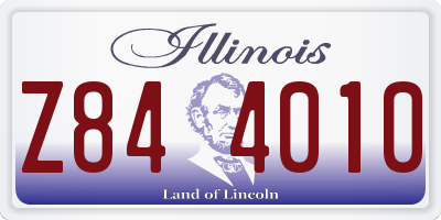 IL license plate Z844010