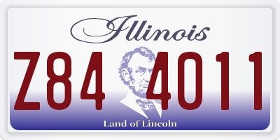 IL license plate Z844011