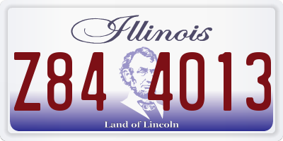 IL license plate Z844013