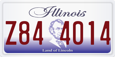 IL license plate Z844014