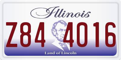 IL license plate Z844016