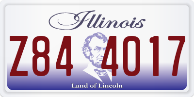 IL license plate Z844017