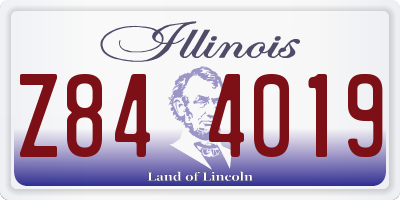 IL license plate Z844019